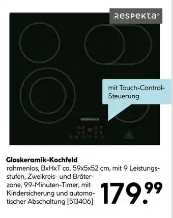 Hellweg Respekta glaskeramik-kochfeld Angebot