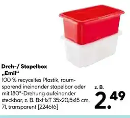 Hellweg Dreh-/ stapelbox 'emil' Angebot
