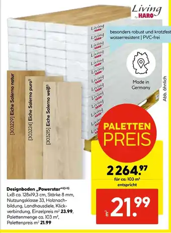 Hellweg Designboden „powerstar“ Angebot