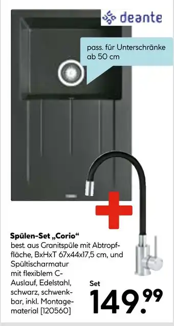 Hellweg Deante spülen-set 'corio' Angebot