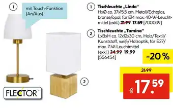 Hellweg Flector tischleuchte linda Angebot