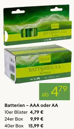Pflanzen Kölle Batterien batterien – aaa oder aa Angebot