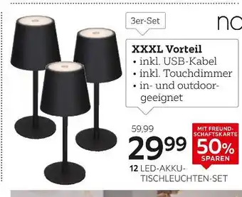 XXXLutz Novel led-akku-tischleuchten-set Angebot