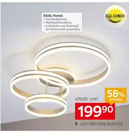XXXLutz Globo led-deckenleuchte „rubio“ Angebot