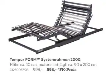 XXXLutz Tempur form systemrahmen 2000 Angebot