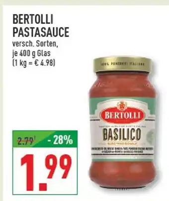 Marktkauf Bertolli pastasauce basilico Angebot