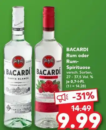 Kaufland Bacardi carta blanca Angebot