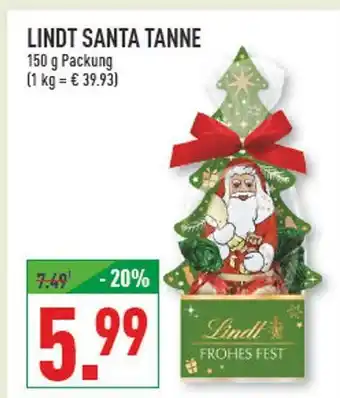 Marktkauf Lindt santa tanne Angebot