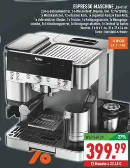 Marktkauf Ninja espresso-maschine es601eu Angebot