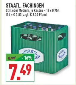Marktkauf Staatl. fachingen still Angebot