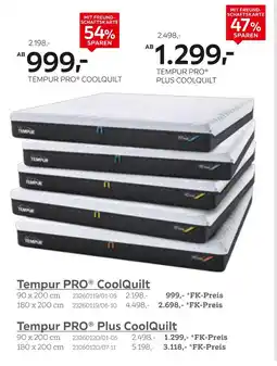 XXXLutz Tempur pro coolquilt Angebot