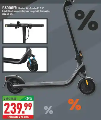 Marktkauf Ninebot kickscooter e2 d ii Angebot