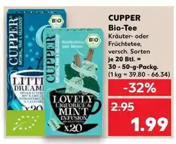 Kaufland Cupper bio-tee kräuter- oder früchtetee Angebot