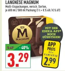 Marktkauf Langnese magnum Angebot