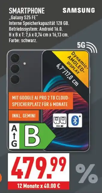 Marktkauf Samsung smartphone galaxy s25 fe Angebot