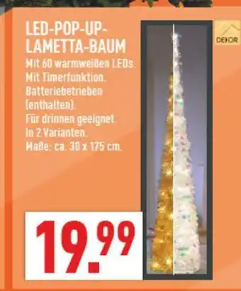 Marktkauf Led-pop-up-lametta-baum Angebot