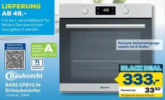 Euronics Berlet Bauknecht BAR2 KP8V2 IN Einbaubackofen Angebot