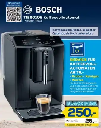 Euronics Berlet BOSCH TIE20109 Kaffeevollautomat Angebot