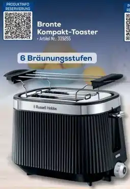 Euronics Berlet Russell Hobbs Bronte Kompakt-Toaster Angebot