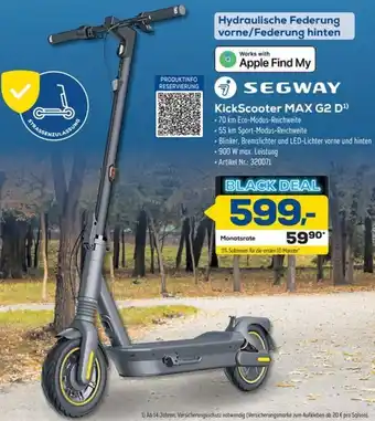Euronics Berlet SEGWAY KickScooter MAX G2 D Angebot