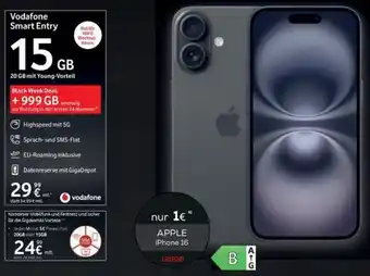 Euronics Berlet APPLE iPhone 16 Angebot