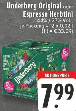 Edeka Underberg Original oder Espresso Herbtini Angebot