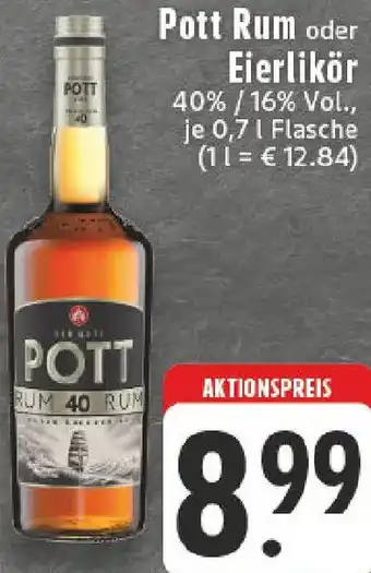 Edeka Pott Rum oder Eierlikör Angebot