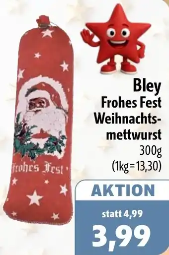 Aktiv Irma Bley Frohes Fest Weihnachtsmettwurst Angebot