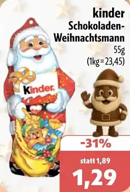 Aktiv Irma kinder Schokoladen- Weihnachtsmann Angebot