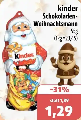 Aktiv Irma kinder Schokoladen- Weihnachtsmann Angebot
