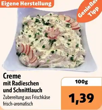 Aktiv Irma Creme mit Radieschen und Schnittlauch Angebot
