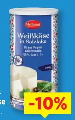 Lidl Milbona Weißkäse in Salzlake Angebot