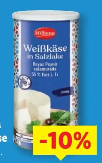 Lidl Milbona Weißkäse in Salzlake Angebot
