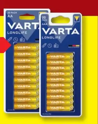Lidl Varta Longlife Batterien Angebot