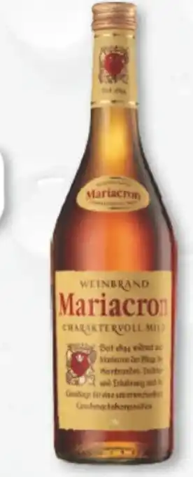 trinkgut Mariacron Weinbrand Angebot