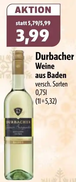 Aktiv Irma Durbacher Weine aus Baden Angebot