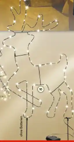 Hellweg LED Gartenstecker Rentier Angebot