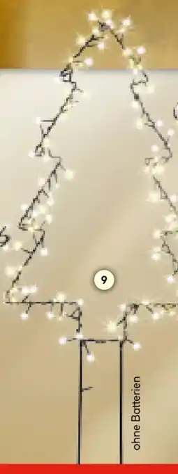 Hellweg LED-Gartenstecker Weihnachtsbaum Angebot