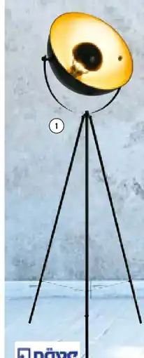 Hellweg Näve Leuchten Dreibein-Stehleuchte Bernice Angebot