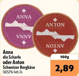 Aktiv Irma Anna die Scharfe oder Anton Schweizer Bergkäse Angebot