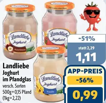 Aktiv Irma Landliebe Joghurt im Pfandglas Angebot