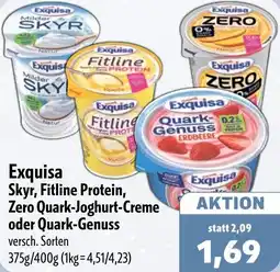Aktiv Irma Exquisa Skyr, Fitline Protein, Zero Quark-Joghurt-Creme oder Quark-Genuss Angebot