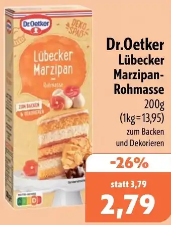 Aktiv Irma Dr.Oetker Lübecker Marzipan- Rohmasse Angebot