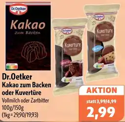 Aktiv Irma Dr.Oetker Kakao zum Backen oder Kuvertüre Angebot