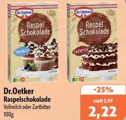 Aktiv Irma Dr.Oetker Raspelschokolade Angebot