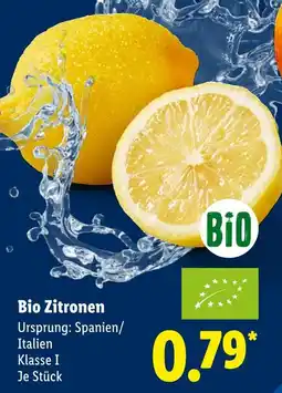 Lidl Bio zitronen Angebot