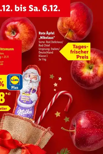 Lidl Rote äpfel nikolaus Angebot