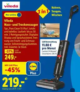 Lidl Vileda nass- und trockensauger typ „pure clean s5 plus“ Angebot