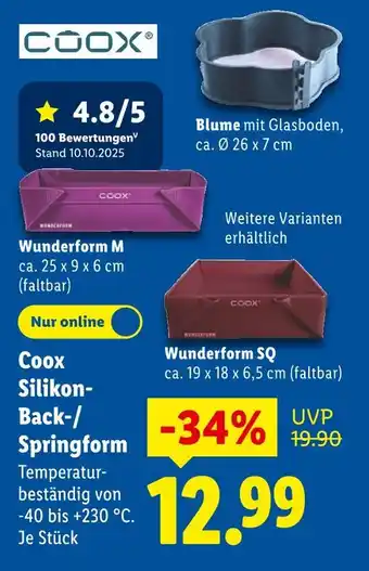 Lidl Coox wunderform m Angebot
