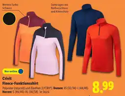 Lidl Crivit fleece-funktionsshirt damen Angebot